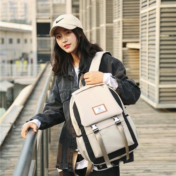 backpack casual fashion female student clamshell hit color middle school computer bag
backpack casual fashion female student clamshell hit color middle school computer bag