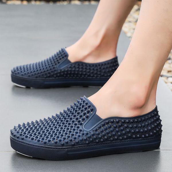 dress shoes casual man beach sandals summer hollow jelly garden rivets breathable cutout slip on male slippers sandalias mujer, Black
dress shoes casual man beach sandals summer hollow jelly garden rivets breathable cutout slip on male slippers sandalias mujer, Black