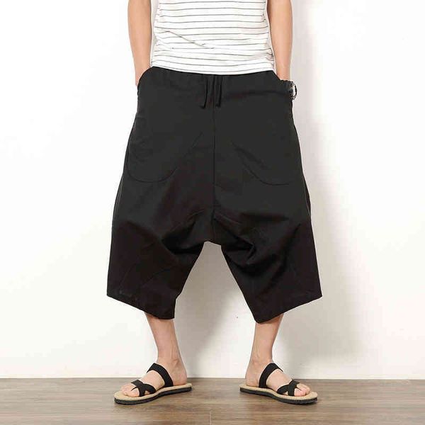 men's pants cotton baggy cross men crotch hip hop bloomers calf-length harem korean streetwear trousers man xthh, Black
men's pants cotton baggy cross men crotch hip hop bloomers calf-length harem korean streetwear trousers man xthh, Black