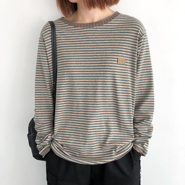 women's t-shirt ladies t shirt 2021 spring autumn stripe loose big size long sleeve cotton o neck casual basic blouse female yoyikamomo, White
women's t-shirt ladies t shirt 2021 spring autumn stripe loose big size long sleeve cotton o neck casual basic blouse female yoyikamomo, White