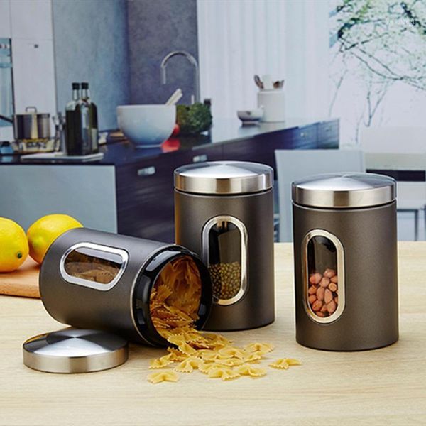 storage bottles & jars 3pcs food container multigrain sealed kitchen box 410 stainless steel tank snack boxes
storage bottles & jars 3pcs food container multigrain sealed kitchen box 410 stainless steel tank snack boxes