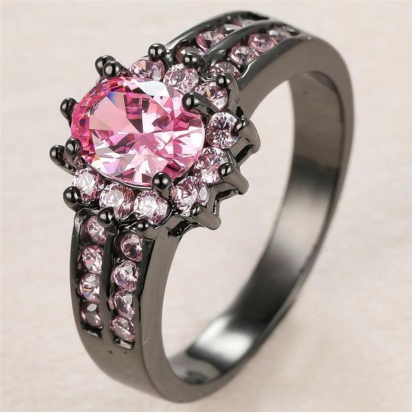 punk female pink crystal flower ring luxury 14kt black gold wedding rings for women charm bride oval zircon engagement, Slivery;golden
punk female pink crystal flower ring luxury 14kt black gold wedding rings for women charm bride oval zircon engagement, Slivery;golden