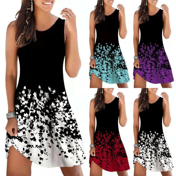 casual dresses 2021 womens dress print sleeveless tank o-neck summer clothes midi for women, Black;gray
casual dresses 2021 womens dress print sleeveless tank o-neck summer clothes midi for women, Black;gray