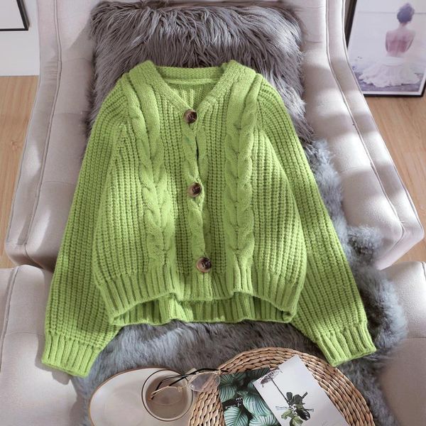 women's sweaters korean winter knitting woman's cardigan sweater with long sleeve single-breasted short jacket swedish mujer 4i1m, White;black
women's sweaters korean winter knitting woman's cardigan sweater with long sleeve single-breasted short jacket swedish mujer 4i1m, White;black