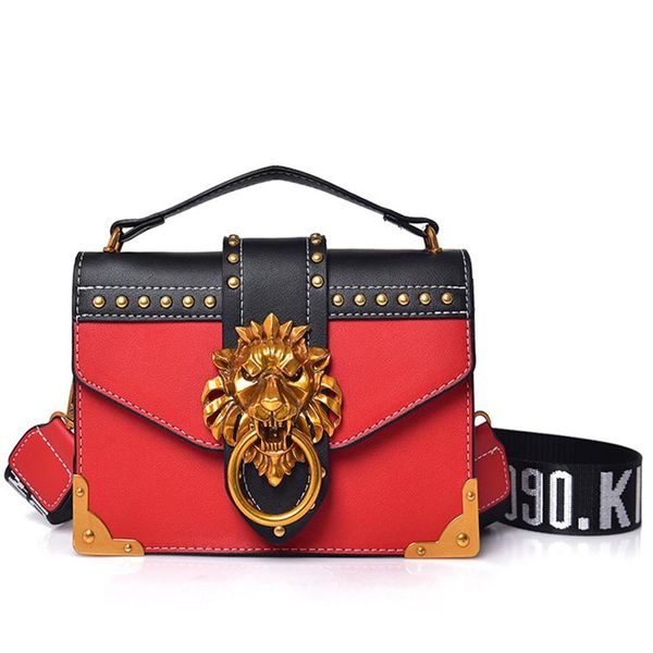 duffel bags fashion metal lion handbags crossbody women head brand rivet shoulder purse mini square messenger bag
duffel bags fashion metal lion handbags crossbody women head brand rivet shoulder purse mini square messenger bag