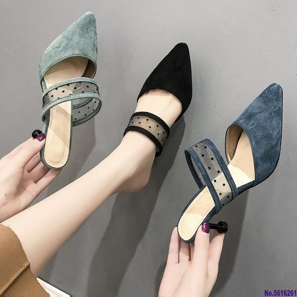 slippers fashion high heels ladies shoes woman 2021 suede pointed toe solid flock women mules slide casual, Black
slippers fashion high heels ladies shoes woman 2021 suede pointed toe solid flock women mules slide casual, Black