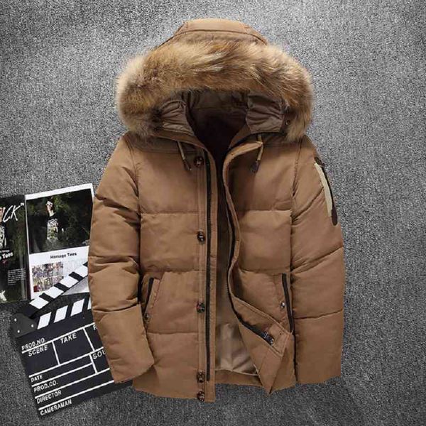 fashion new men's white duck ets warm down coat male hooded overcoat mens winter et, Black
fashion new men's white duck ets warm down coat male hooded overcoat mens winter et, Black
