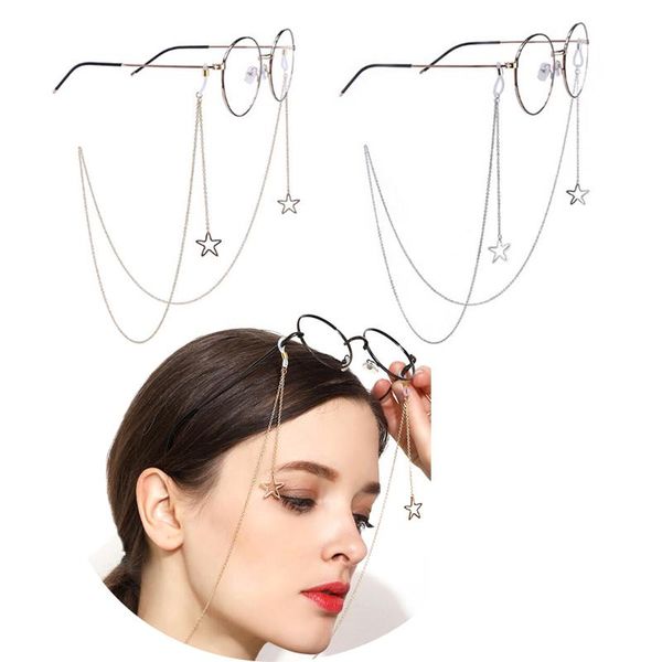 sunglasses frames hollow star reading glasses chain eyewears cord holder neck strap rope fashion womens penadant eyeglass chains, Silver
sunglasses frames hollow star reading glasses chain eyewears cord holder neck strap rope fashion womens penadant eyeglass chains, Silver