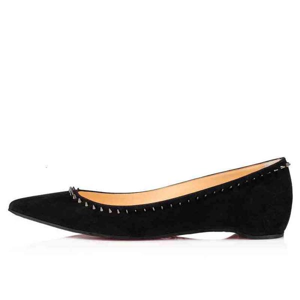 flat refined ladies shoes red bottom flats black suede veau velours with spiked pointy-toe anjalina style,luxe-brands red soles heels dress
flat refined ladies shoes red bottom flats black suede veau velours with spiked pointy-toe anjalina style,luxe-brands red soles heels dress