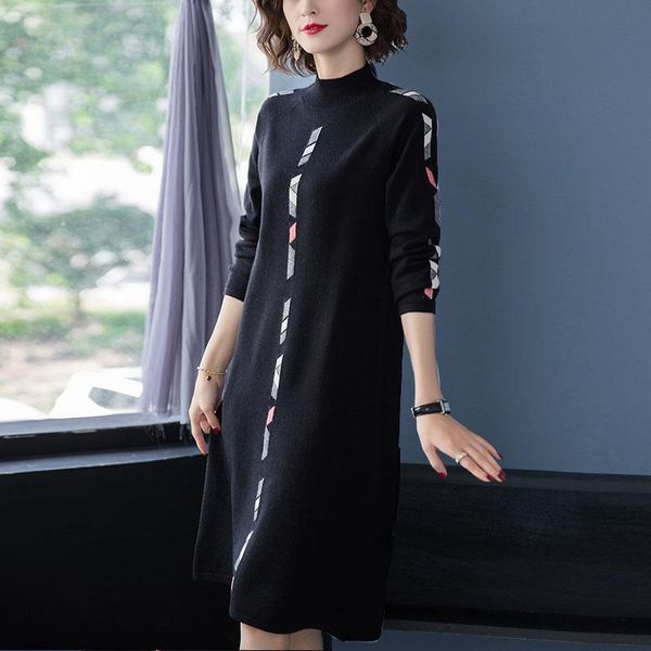 casual dresses plus size womens knit sweater dress winter office ladies warm long sleeve pullover female knitted r353, Black;gray
casual dresses plus size womens knit sweater dress winter office ladies warm long sleeve pullover female knitted r353, Black;gray