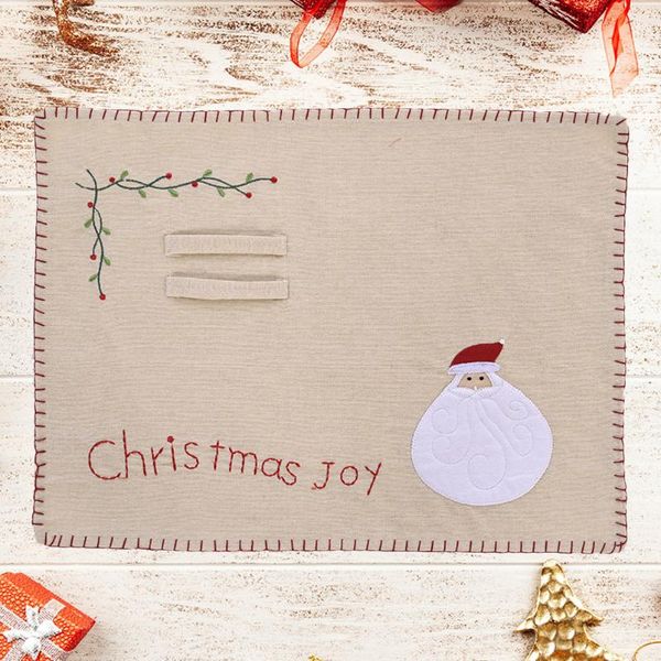 mats & pads 1pc decorative christmas placemat linen embroidery table mat household tablecloth party festival (old man style)
mats & pads 1pc decorative christmas placemat linen embroidery table mat household tablecloth party festival (old man style)