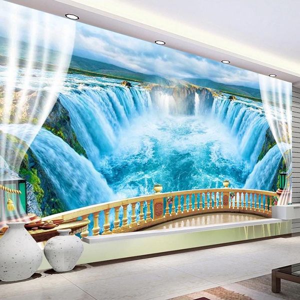wallpapers custom mural 3d window balcony lake waterfall nature landscape poster po wall paper for living room bedroom papel de parede
wallpapers custom mural 3d window balcony lake waterfall nature landscape poster po wall paper for living room bedroom papel de parede