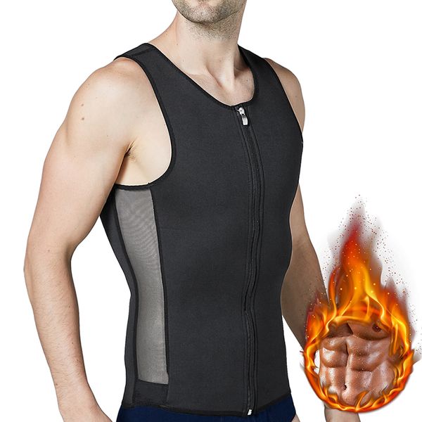 neoprene sauna suit for men waist trainer vest zipper mens body shaper slimming sweating tank top
neoprene sauna suit for men waist trainer vest zipper mens body shaper slimming sweating tank top