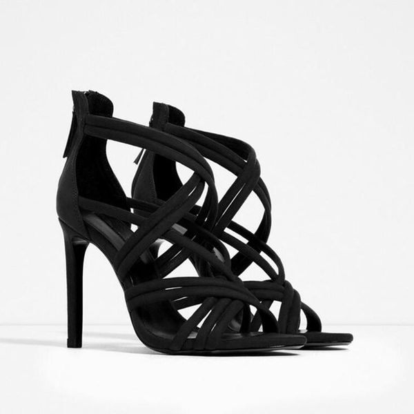 black flock roman sandals women cross-tied sandalias female high heels wedding shoes party stiletto zapatos de mujer dress
black flock roman sandals women cross-tied sandalias female high heels wedding shoes party stiletto zapatos de mujer dress