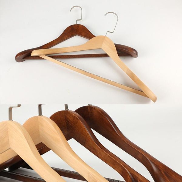 40# high grade wide shoulder wooden coat hangers household solid wood suit drying racks home clothes hanger for decor &
40# high grade wide shoulder wooden coat hangers household solid wood suit drying racks home clothes hanger for decor &