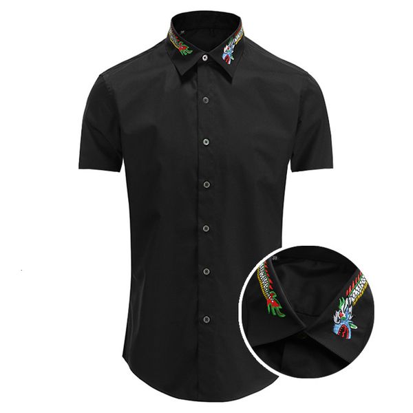 men's casual shirts casual cotton shirt, short sleeve classic dragon embroidery, comfortable, fashionable, luxurious, in 2021, a115, White;black
men's casual shirts casual cotton shirt, short sleeve classic dragon embroidery, comfortable, fashionable, luxurious, in 2021, a115, White;black
