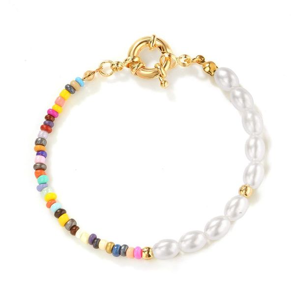 beaded, strands summer product rice bead pearl ship rudder fishing line bracelet mori series personality simple jewelry, Black
beaded, strands summer product rice bead pearl ship rudder fishing line bracelet mori series personality simple jewelry, Black