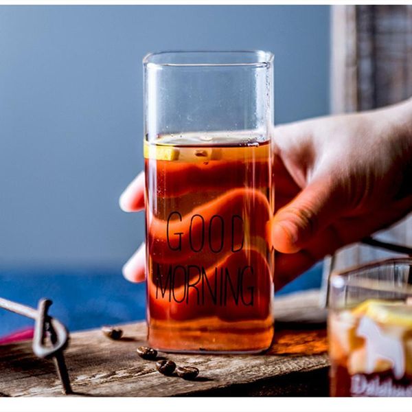 wine glasses 300ml/400ml good morning black white letter milk tea coffee cup heat-resistant glass round fun cups crystal transparent
wine glasses 300ml/400ml good morning black white letter milk tea coffee cup heat-resistant glass round fun cups crystal transparent