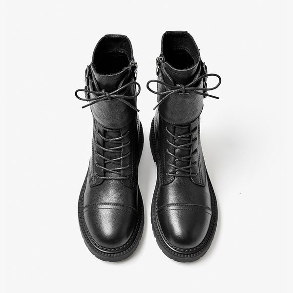 boots motorcycle women cow leather zipper closure buckle decoration lace-up ladies ankle winter boots handmade 03474, Black
boots motorcycle women cow leather zipper closure buckle decoration lace-up ladies ankle winter boots handmade 03474, Black