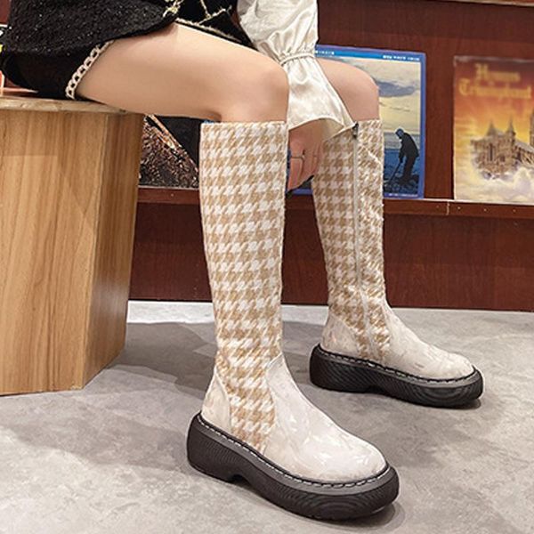 boots women high female long boot zipper platform thick bottom geometric print ladies fashion spring autumn shoes, Black
boots women high female long boot zipper platform thick bottom geometric print ladies fashion spring autumn shoes, Black