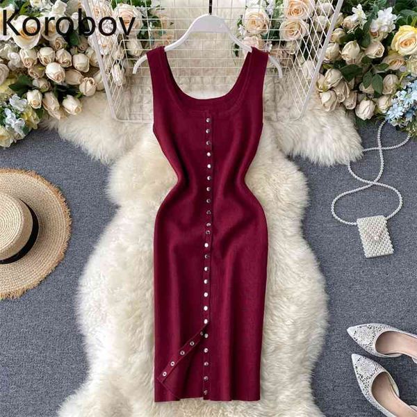 korobov sleeveless off shoulder camis dress high waist hip bodycon mutlicolor vestido single breast design ropa summer 210430, Black;gray
korobov sleeveless off shoulder camis dress high waist hip bodycon mutlicolor vestido single breast design ropa summer 210430, Black;gray