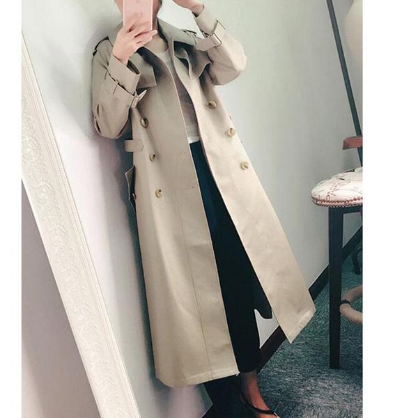 women's wool & blends 2021 spring autumn student leisure loose double-breasted bf windbreaker coat female medium long jacket cc522, Black
women's wool & blends 2021 spring autumn student leisure loose double-breasted bf windbreaker coat female medium long jacket cc522, Black