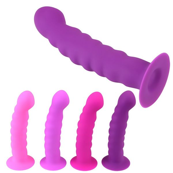 g-spot stimulation anal plug prostate massager strong sucker silicone bead dildo vaginal stimulator toys for man woman