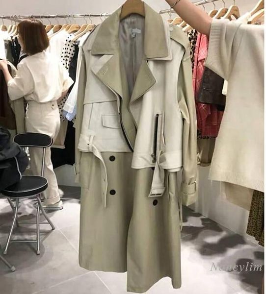 women's trench coats 2021 autumn elegant double-breasted long coat two-piece vest + sleeve lapel windbreaker, Tan;black
women's trench coats 2021 autumn elegant double-breasted long coat two-piece vest + sleeve lapel windbreaker, Tan;black