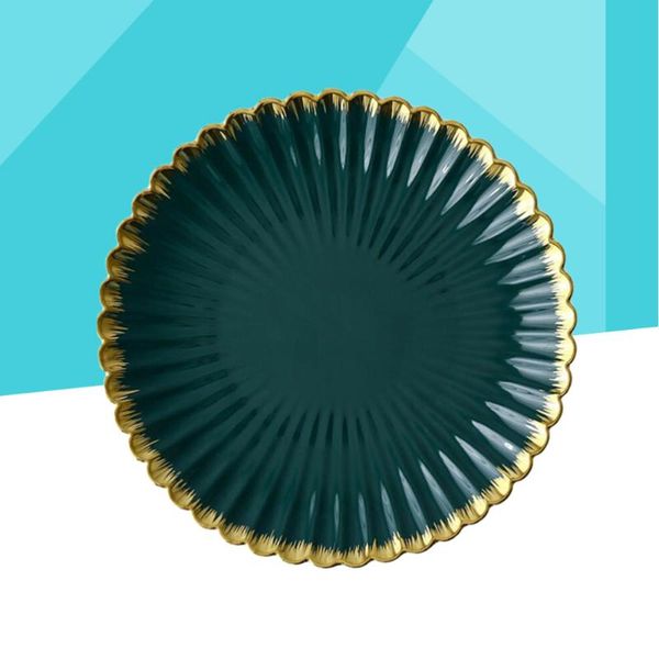 dishes & plates 20x20x2cm gold edge chrysanthemum dish creative retro dark green ceramic size 8inch
dishes & plates 20x20x2cm gold edge chrysanthemum dish creative retro dark green ceramic size 8inch