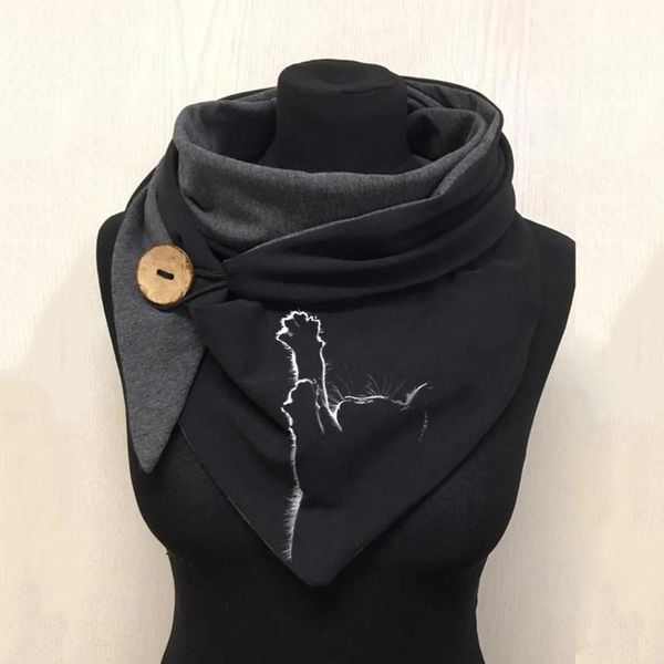 scarves button women men winter funny cat print bandana warm luxury scarf woman man hijab casual shawl female male, Blue;gray
scarves button women men winter funny cat print bandana warm luxury scarf woman man hijab casual shawl female male, Blue;gray