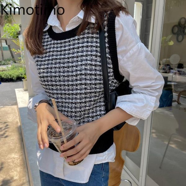 women's vests kimotimo fashion sweater vest women 2021 early autumn o-neck all-match waistcoat korean ins retro sleeveless short knitte, Black;white
women's vests kimotimo fashion sweater vest women 2021 early autumn o-neck all-match waistcoat korean ins retro sleeveless short knitte, Black;white