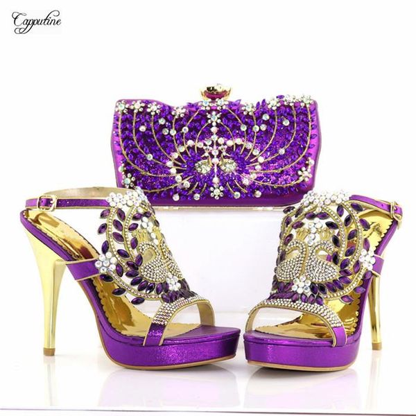 nice purple with shinning stones thin high heel sandal shoes and evening handbag set 8886-3 dress, Black
nice purple with shinning stones thin high heel sandal shoes and evening handbag set 8886-3 dress, Black