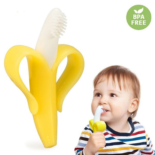 1pc cartoon baby teether toys safe bpa banana teething ring silicone chew dental care toothbrush nursing beads gift for infant
1pc cartoon baby teether toys safe bpa banana teething ring silicone chew dental care toothbrush nursing beads gift for infant