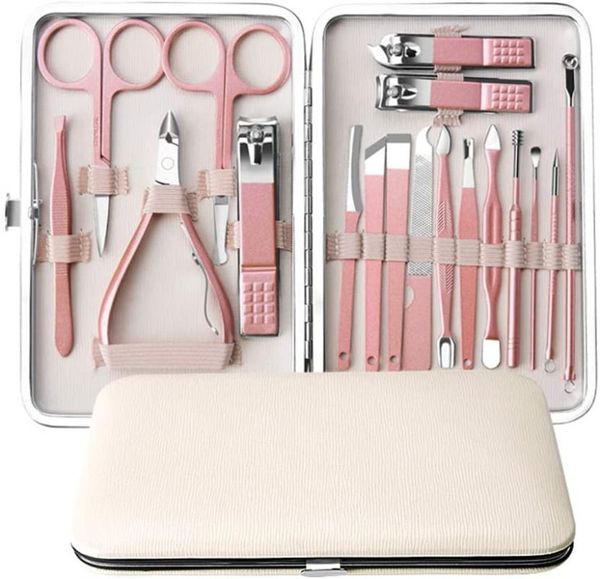 18-piece stainless steel nail clippers pedicure manicure set skin cuticle removal scissors tweezers file dryers
18-piece stainless steel nail clippers pedicure manicure set skin cuticle removal scissors tweezers file dryers