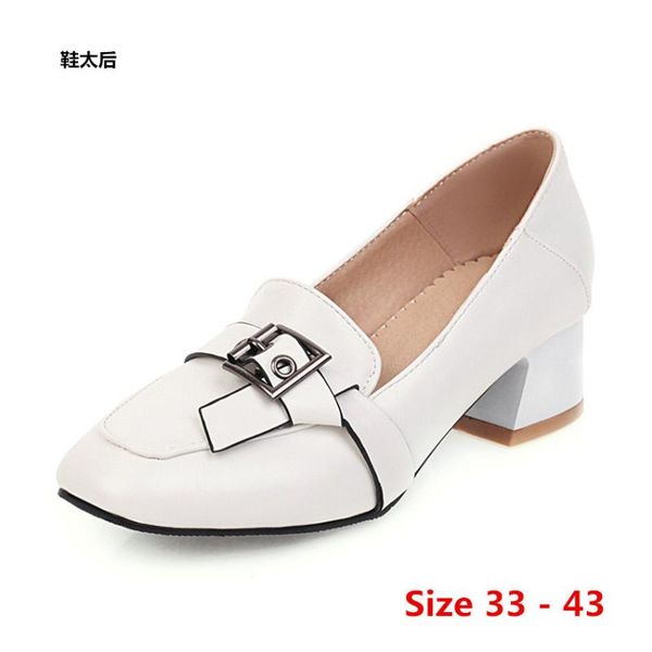 office pumps square mid heels woman casual shoes slip on women high heel small big size 33 - 43 dress, Black
office pumps square mid heels woman casual shoes slip on women high heel small big size 33 - 43 dress, Black