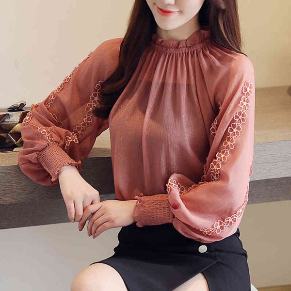 loose women blouses chiffon shirt lantern long sleeves lace stitching bottoming female blusa 26j6 210420, White
loose women blouses chiffon shirt lantern long sleeves lace stitching bottoming female blusa 26j6 210420, White