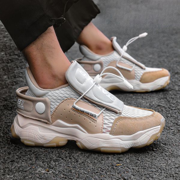 464748 size 2021summer new casual shoes mens low-mesh breathable increased flat heel dad shoes elastic band sneakers, Black;white
464748 size 2021summer new casual shoes mens low-mesh breathable increased flat heel dad shoes elastic band sneakers, Black;white