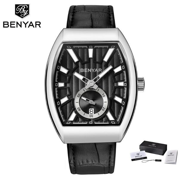 wristwatches the benyar men's watch business waterproof sports quartz leather trend brand, Slivery;brown
wristwatches the benyar men's watch business waterproof sports quartz leather trend brand, Slivery;brown
