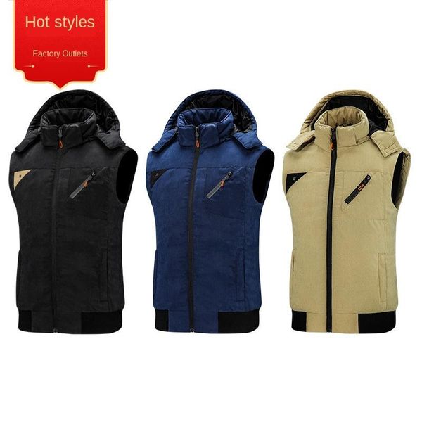 men's vests fashionable men vest sleeveless coat autumn warm casual jacket straight style student plus size detachable hat male, Black;white
men's vests fashionable men vest sleeveless coat autumn warm casual jacket straight style student plus size detachable hat male, Black;white