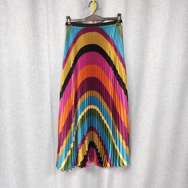skirts pleated skirt mid length summer high waist stripe shows thin elastic drop feeling versatile a-line, Black
skirts pleated skirt mid length summer high waist stripe shows thin elastic drop feeling versatile a-line, Black