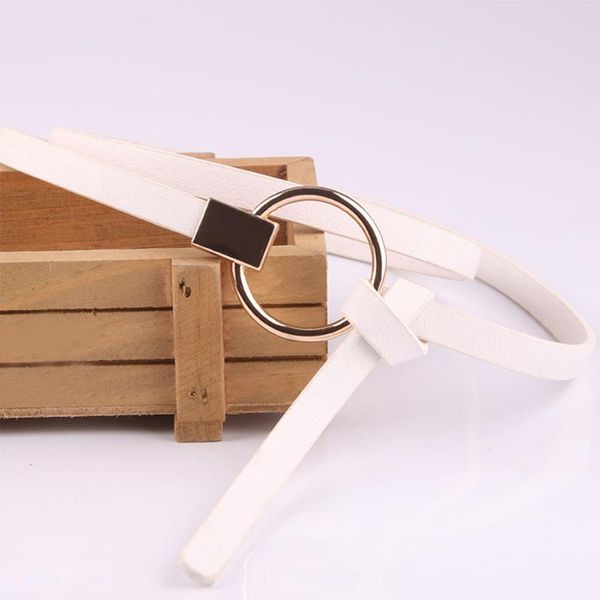 woman small wild waist fashion belt round buckle decorative knotted ring dress thin sweater chain belts, Black;brown
woman small wild waist fashion belt round buckle decorative knotted ring dress thin sweater chain belts, Black;brown