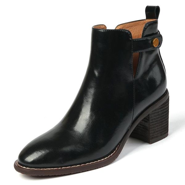 boots women's genuine leather thick high heel ankle buckle autumn quality female comfortable short booties shoes sale, Black
boots women's genuine leather thick high heel ankle buckle autumn quality female comfortable short booties shoes sale, Black