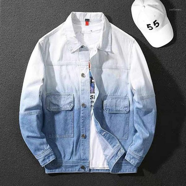 men's jackets fashion spring and autumn style jacket thin denim windbreaker coat outdoor street gradient color, Black;brown
men's jackets fashion spring and autumn style jacket thin denim windbreaker coat outdoor street gradient color, Black;brown