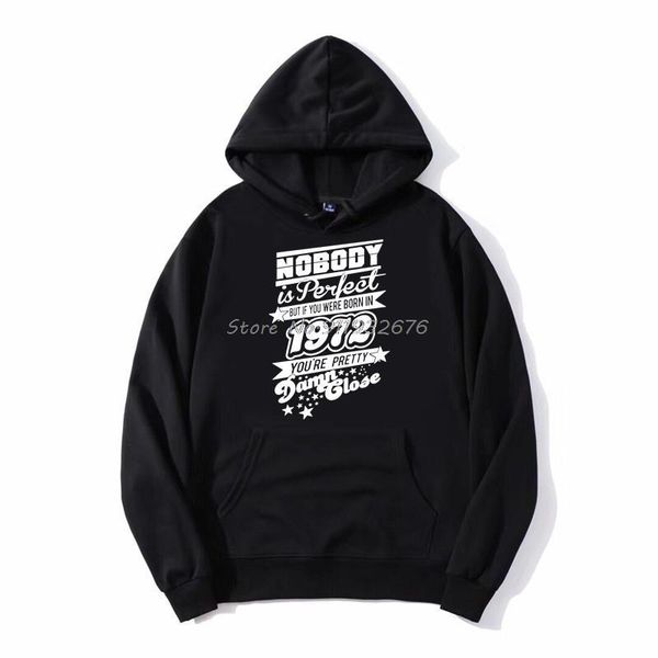 men's hoodies & sweatshirts nobody is perfect - in 1972 mens funny printed hoodie unmen hooded sweatshirt harajuku streetwear, Black
men's hoodies & sweatshirts nobody is perfect - in 1972 mens funny printed hoodie unmen hooded sweatshirt harajuku streetwear, Black