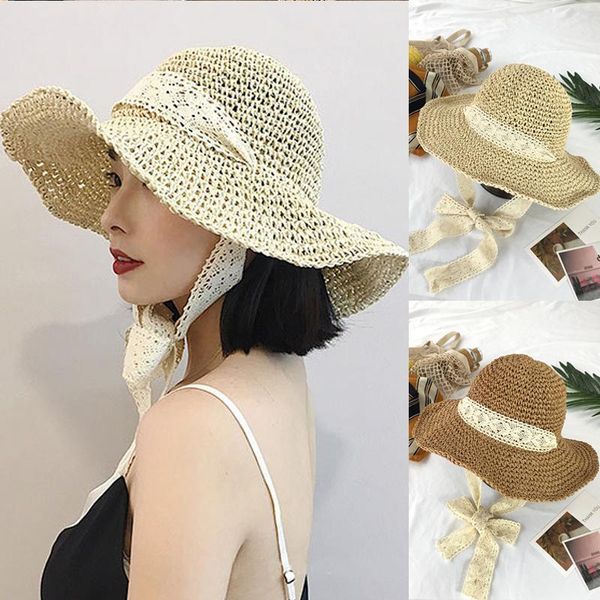 women summer straw woven hats female foldable sunscreen fisherman hat tether handmade crochet beach vacation sunshade wide brim, Blue;gray
women summer straw woven hats female foldable sunscreen fisherman hat tether handmade crochet beach vacation sunshade wide brim, Blue;gray