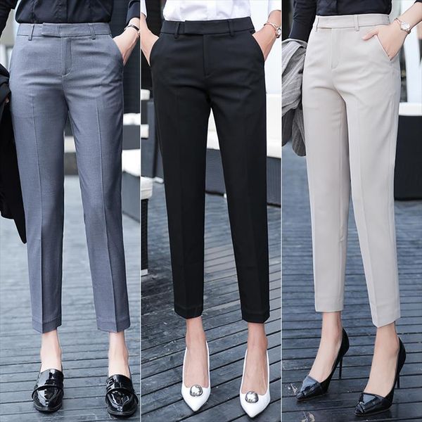 black gray suit high waist women pants office ladie ashion formal work trousers female elegant casual straight, Black;white
black gray suit high waist women pants office ladie ashion formal work trousers female elegant casual straight, Black;white