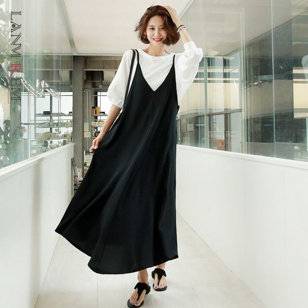 summer sling dress v-neck women long temperament black loose plus size dresses female elegant streetwear clothing 2d1717 210507, Black;gray
summer sling dress v-neck women long temperament black loose plus size dresses female elegant streetwear clothing 2d1717 210507, Black;gray
