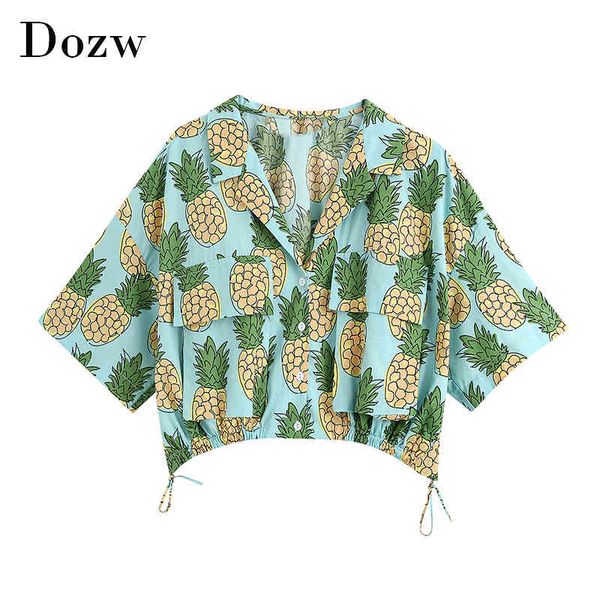 fashion women print blouse batwing short sleeve loose shirt lady pockets elastic waist short summer blusas mujer 210414, White
fashion women print blouse batwing short sleeve loose shirt lady pockets elastic waist short summer blusas mujer 210414, White