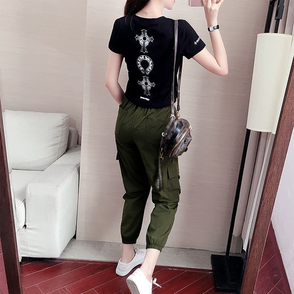 crosin cool sports quick drying overalls women's casual suit + embroidered cross leather gothic fashion, White
crosin cool sports quick drying overalls women's casual suit + embroidered cross leather gothic fashion, White