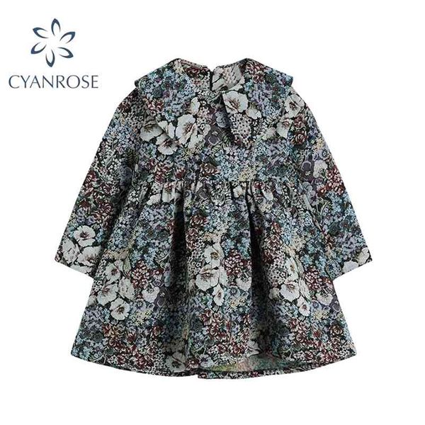 autumn vintage floral printing long sleeve women dress korean peter pan collar cute ladies high waist loose a-line female 210430, Black;gray
autumn vintage floral printing long sleeve women dress korean peter pan collar cute ladies high waist loose a-line female 210430, Black;gray